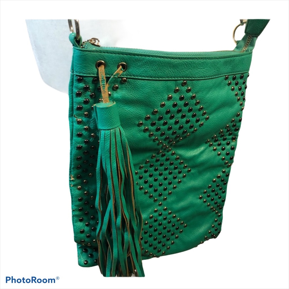 BOGO🖤 TURQUOISE STUDDED CROSSBODY CHAIN PURSE